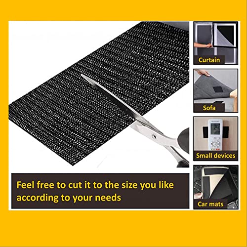 Hook And Loop Tape With Adhesive, Large Hook And Loop Sheets (4Inch), Heavy Duty Industrial Strength Interlocking Tape For Office And Home (3.28Ft Long) #TOP2