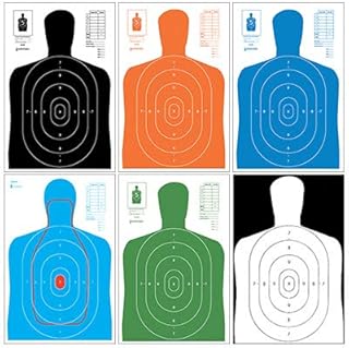 Law Enforcement B-27E Variety Pack - 150 Targets Include Rc-B27E-Q, B-27E Black, B-27E Blue, B-27E Green, B-27E Orange, B-27E/R