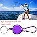 Sunicon 3PCS Fly Fishing Zinger Retractors, Fly Fishing Tool Nylon Cord Stopper Retractable Ring Reel Holder Key Chain for Fishing Climbing Hiking Outdoor Sports (Purple)