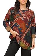 Material: Women knitted sweater made of 56.3%Cotton and 43.7%Wool, with high quality. Soft and comfortable to wear, cozy warm jumpers. Features: Women sweater, knitted vintage oversized jumpers, crew neck, long sleeve, ladies autumn winter casual loo...