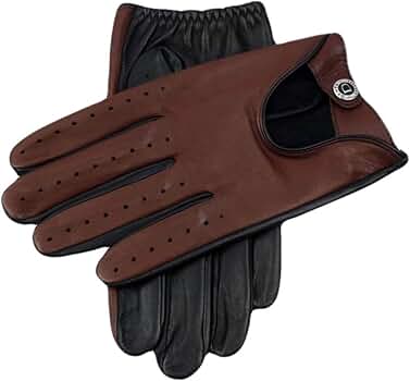Dents Mens Woburn Hairsheep Leather Gloves - Black/English