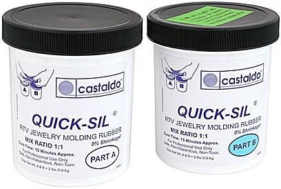 CASTALDOQuick-SIL Two Part RTV Silicone Putty Kit 2.2 lbs/ 1 Kg.