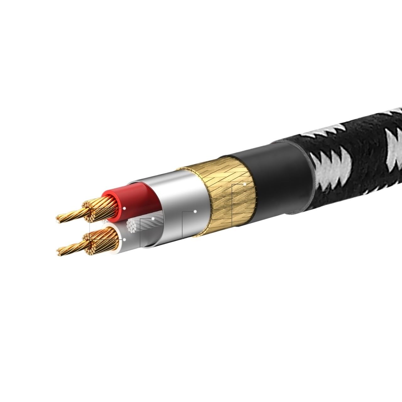 Textilgeflochtenes XLR-Kabel, Stecker auf Buchse, 3-polig, Ja-ck, mehrfach abgeschirmtes OFC-Kupfer für Mikrofon, Mischpult, 1 m, 2 m, 300 cm, 5 m, 10 m, 15 m, 20 m