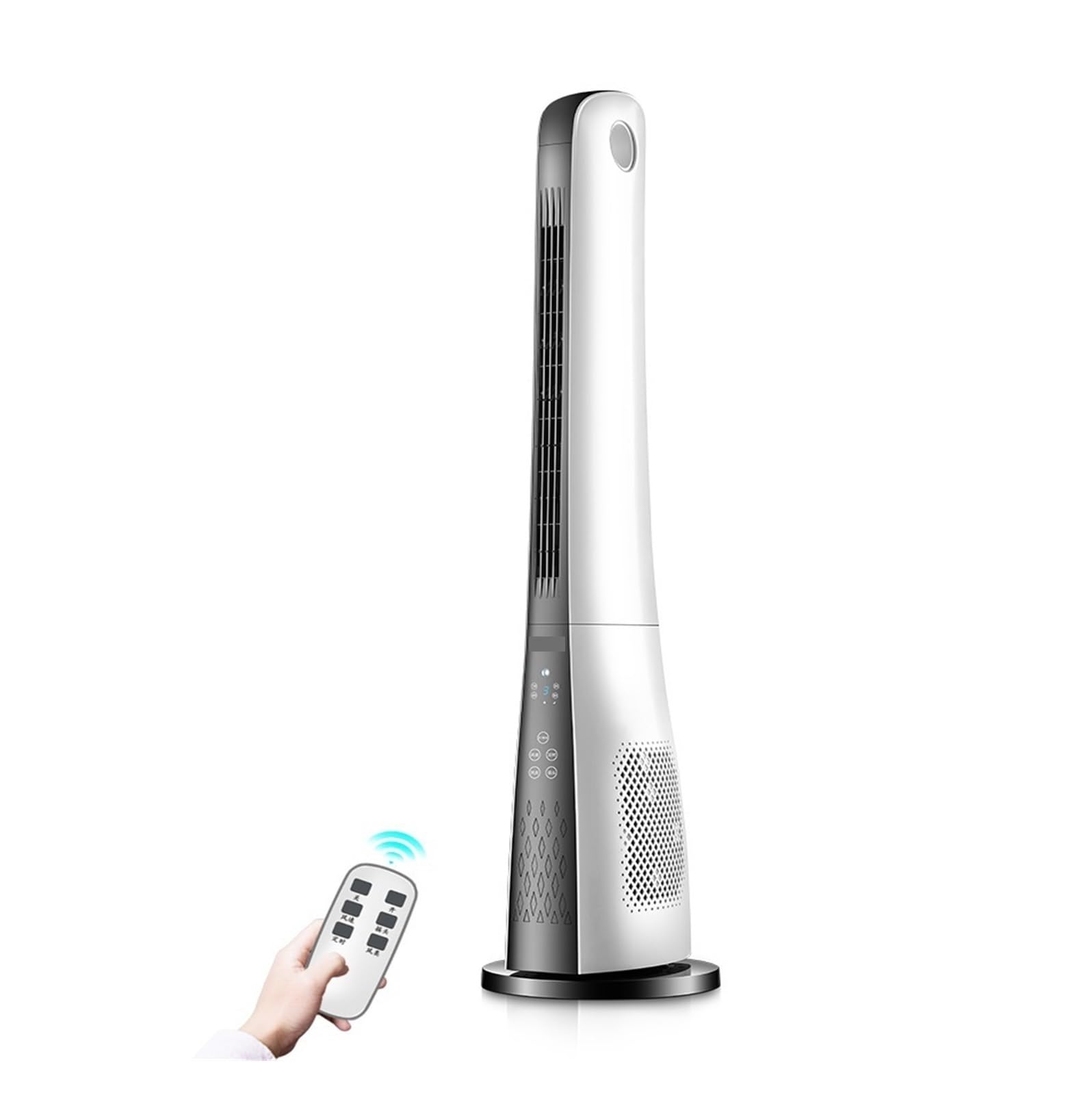 Ventilatori senza pale, Ventilatore elettrico a torre 3 file regolabile con timer Ventola