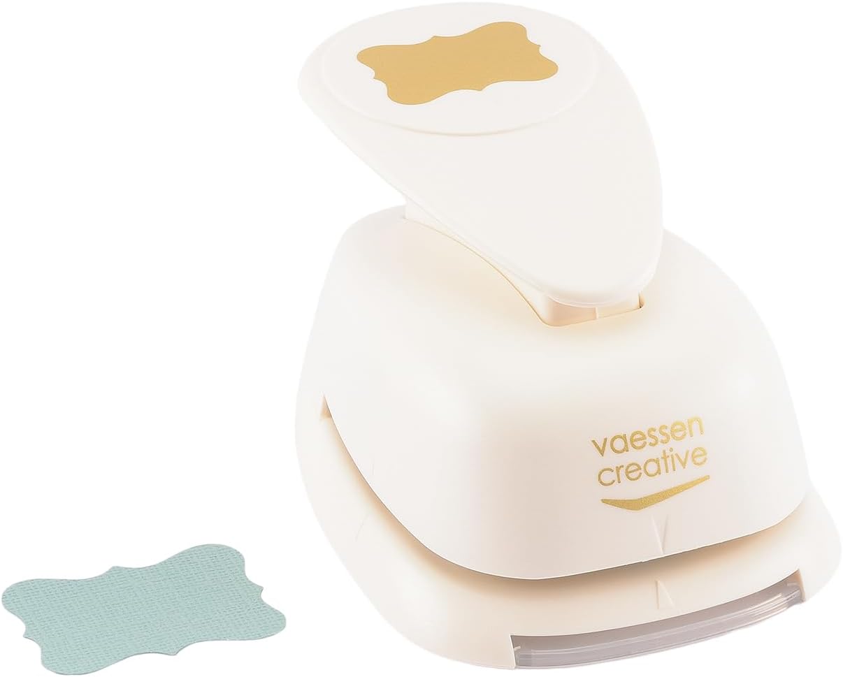 Vaessen Creative Craft Paper Punch Ornate Bracket Motive Puncher, Multi-Colour, Large