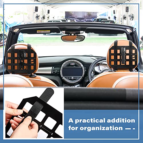 Amylove Auto Vehicle Rigid MOLLE Panel Metal Car Sun Visor Organizer MOLLE Tactical Visor Organizer Tactical Gear Storage Visor Cover Holder Compatible MOLLE Pouches EDC Tools (8 x 6.5 Inch) by Amylove - Image 7