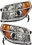 For Honda Pilot Headlights Lamps Set 2006 2007 2008 Halogen Driver and Passenger Side