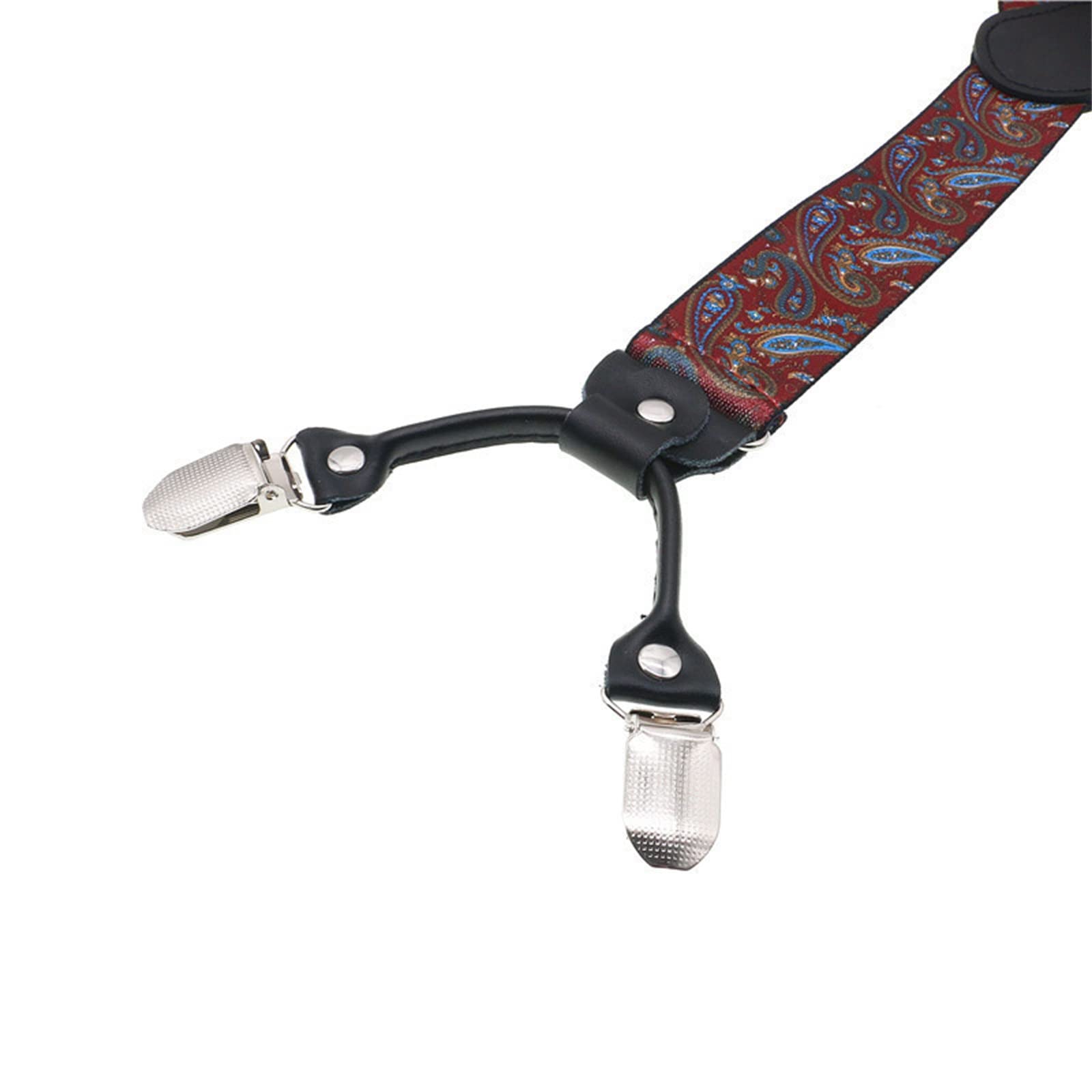 Tirantes para Hombre Tirantes for hombre de 4 clips con patrón anacardo para Negocios, Bodas, Informales