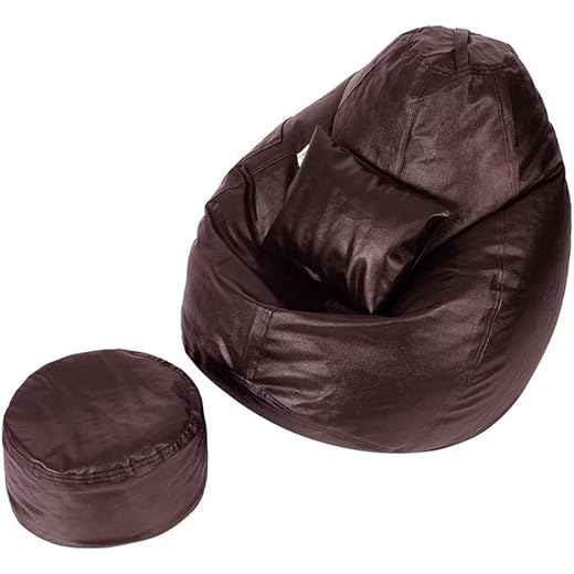 Wakefit Bean Bag Cover 4XL Brown