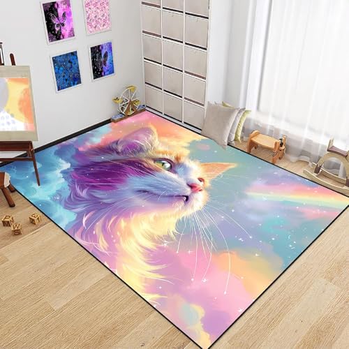 Hebdkpe HBK-RUG-06-LLT-432-80*120 Cat Rug - Cat Area Rug Cat Rug thumb #5