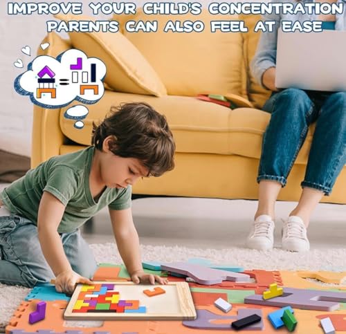 Image of Number Enlightenment Wooden Toy Train for Toddlers - Animal, Transportation, Fruit, Color Recognition Early Education Blocks (Russian Blocks)
