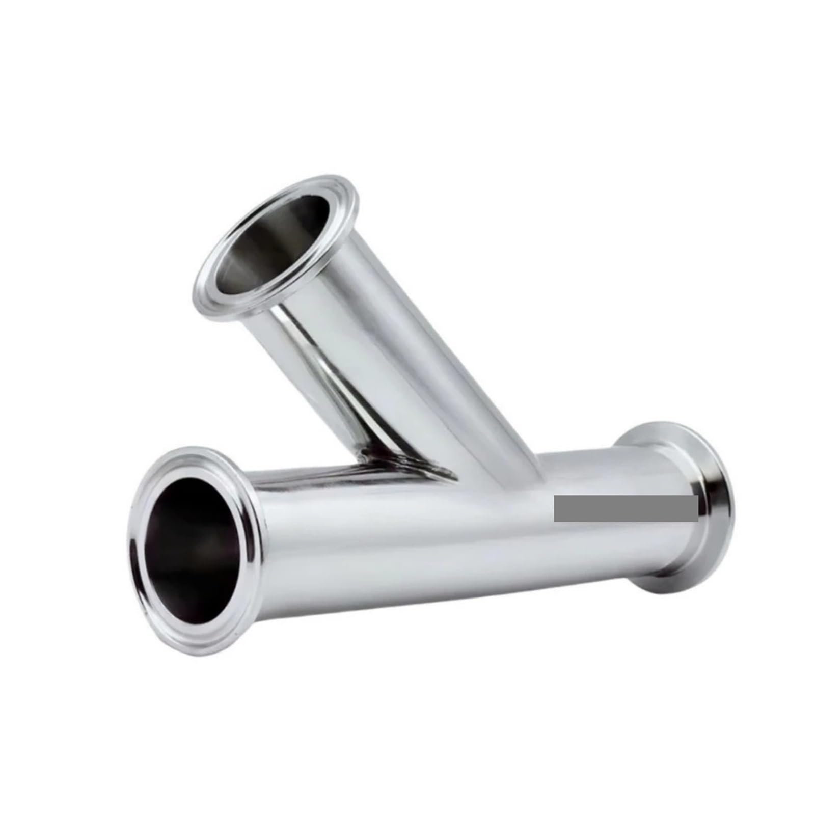 MQXFCZUX 63 mm Pipe OD 2.5" Tri Clamp Oblique Y Shaped 3 Way SUS 304 Stainless Fitting MQXFCZUX