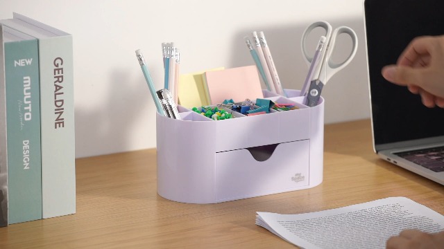 VirgoCCY Glitter Desk Accessories Set - Acrylic Clipboard, Card Holder, Pen Holder, Sticky Notes & Clips (Silver)