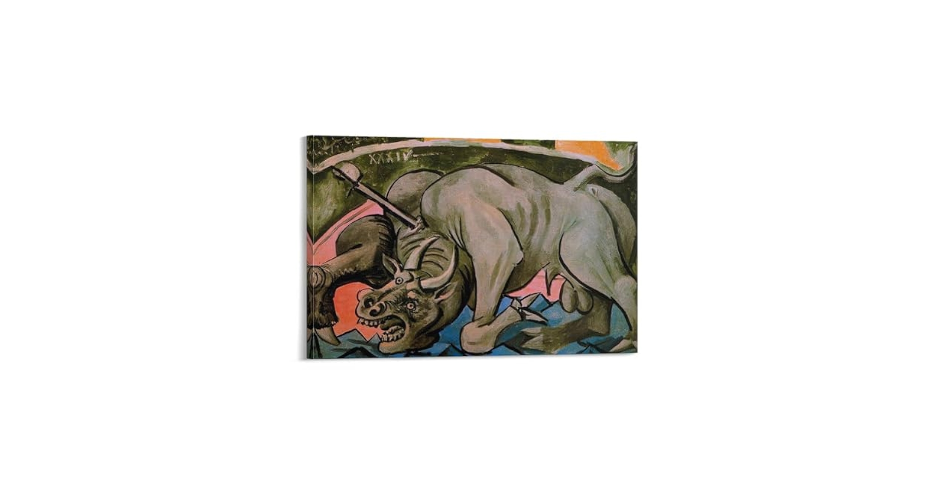 ⭐︎デスク本描き油絵⭐︎模写/F4キャンバス・台付/ピカソ『闘牛士と雄牛』 楽天市場】【レビュー特典付き】ピカソ絵画 ピカソ絵「闘牛士の