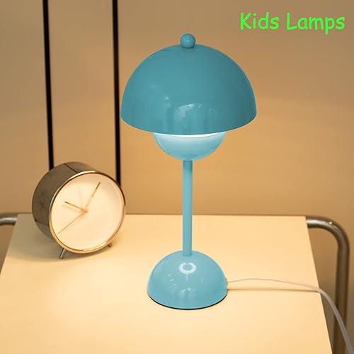 Miniatura 4 de Lámparas de mesa modernas, lámpara de noche de 3 niveles de brillo para dormitorio, lámpara de escritorio recargable con bombilla LED de 6 W,