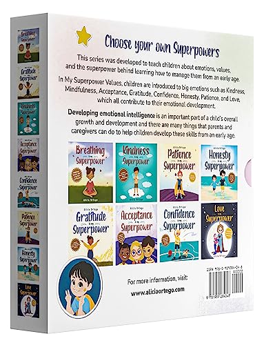 My Superpower Values 8 Book Box Set (Books 1-8: Kindness, Mindfulness, Acceptance, Gratitude, Confidence, Honesty, Patience, and Love) (My Superpower Books) - Image 2