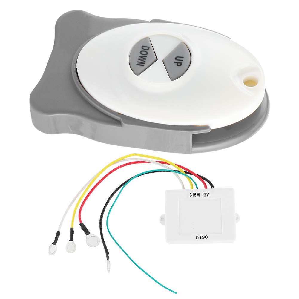 Télécommande Sans Fil pour Guindeau 12V, Récepteur Étanche, Portée 50 Pieds, pour Bateau Yacht Ferry