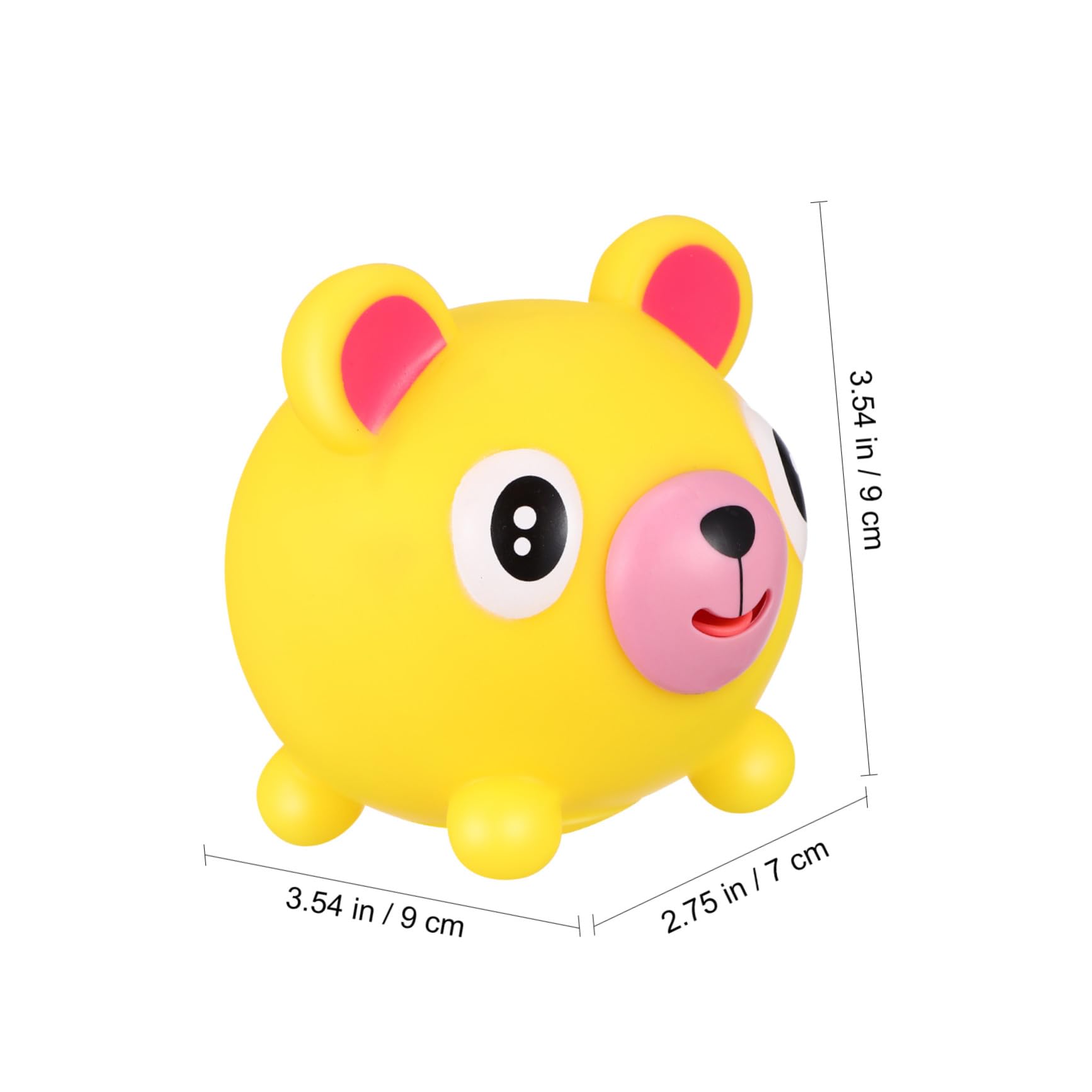 Toddmomy Jouets à Presser pour Réduire Le Stress Jouets Anti-Stress Amusants et Colorés Lot de 5 en PVC de Cochon et Ours pour Garçons et Filles
