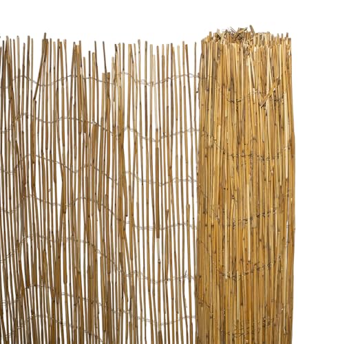 Sichtschutz Matte aus Schilf blickdicht - 500 x 150 cm - Schilfrohr Windschutz Zaun natur wetterfest - Balkon Gartenzaun Verkleidung Schilfmatte Strohmatte Sichtschutzzaun Sichtschutz Matte aus Schilf blickdicht - 500 x 150 cm - Schilfrohr Windschutz Zaun natur wetterfest - Balkon Gartenzaun Verkleidung Schilfmatte Strohmatte Sichtschutzzaun
