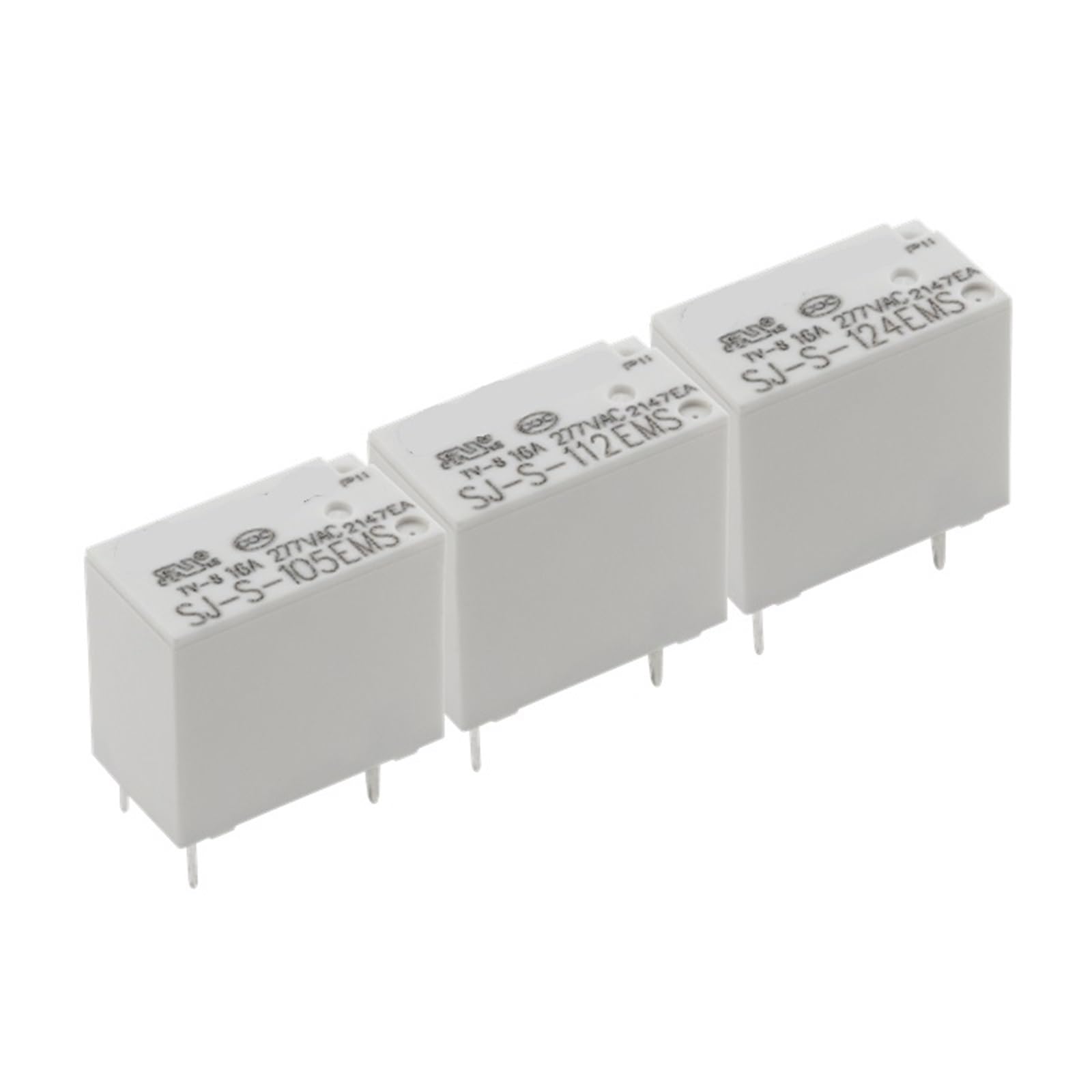 5pcs Relay SJ-S-105EMS SJ-S-112EMS SJ-S-124EMS 16A 4pin Relay(SJ-S-124EMS)