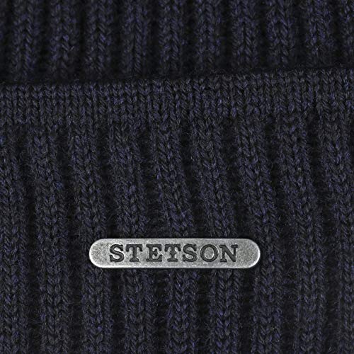 Stetson Parkman muts - gebreide muts dames en heren - wintermuts van 100% merinowol - Made in Germany - één maat 54-62 cm omslagmuts - wollen muts herfst/winter - geribbelde muts - Image 4