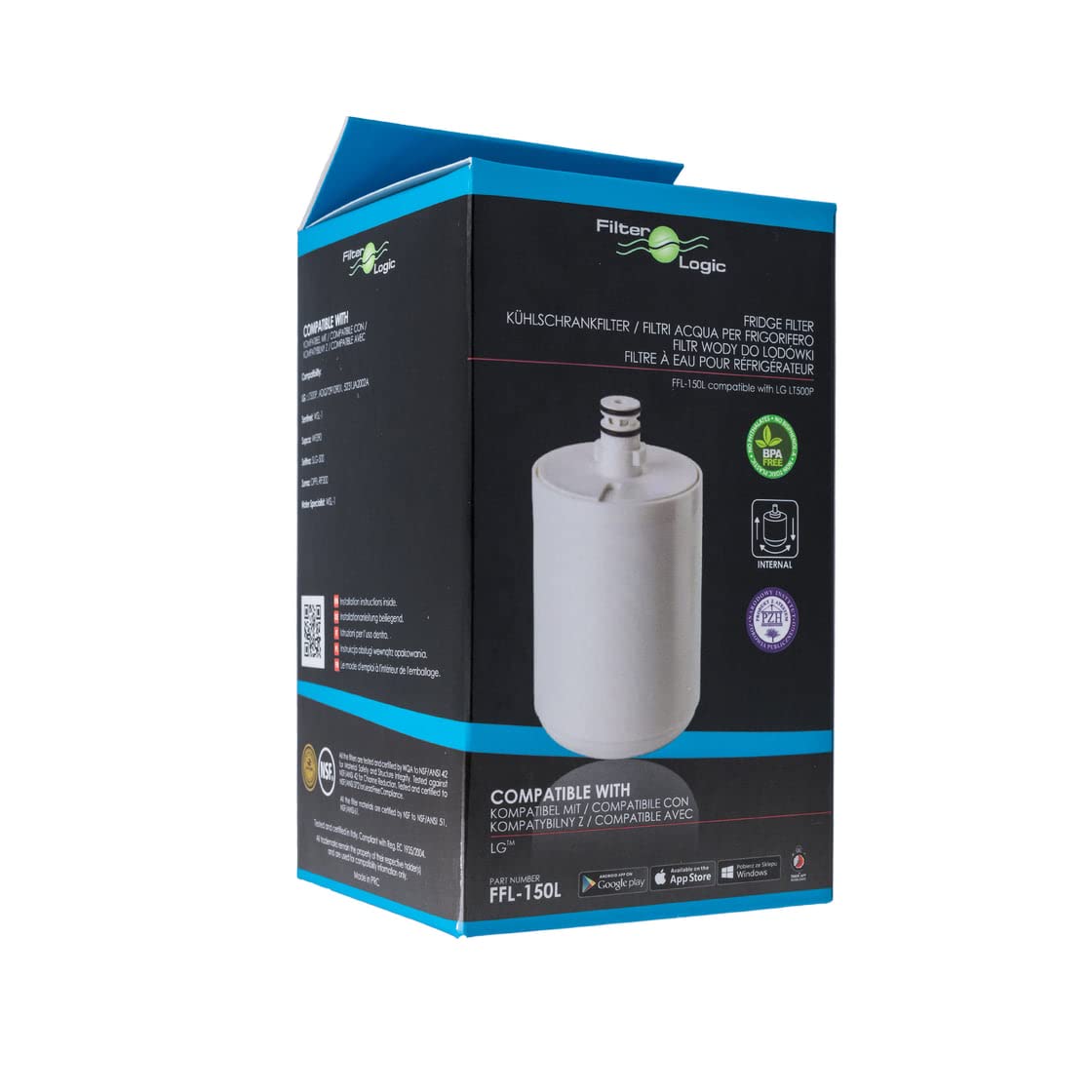 Filterlogic Filtro compatible FFL-150L para LG LT500P 5231JA2002A ADQ72910907