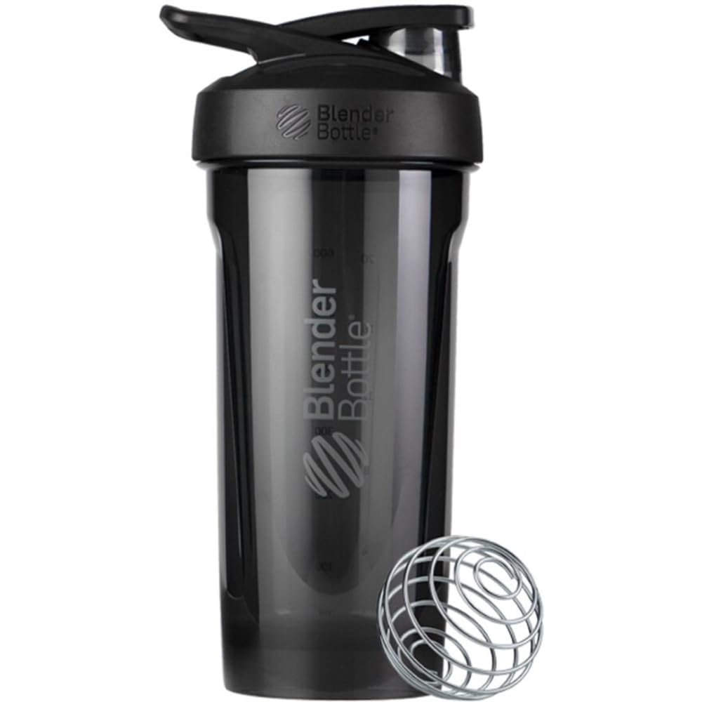 BlenderBottle Strada Tritan Shaker Bottle with Locking Lid, 28-Ounce, Black-image-47