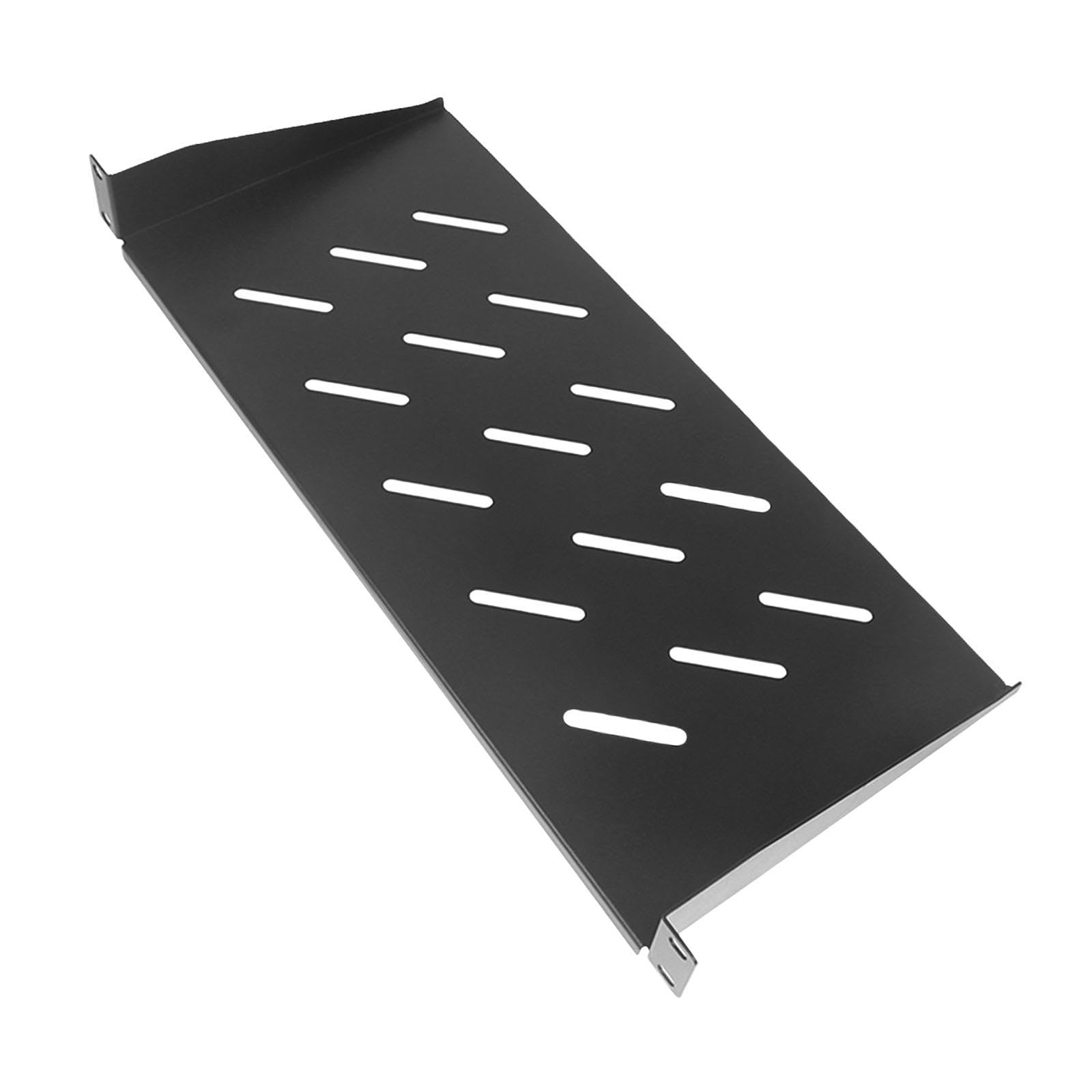 Étagère de serveur pour rack et armoire réseau, montage universel, support de serveur en porte-à-faux ventilé pour rack et armoire réseau 19 pouces, Profondeur 30 Cm