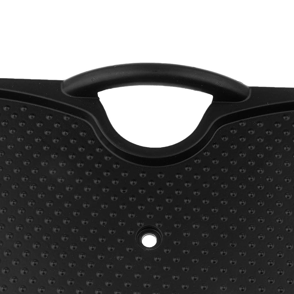 CALANDIS® Durable Black Aluminum Transom Plate Outboard Mounting Engine Bracket for Inflatable Boat Rubber Dingy Yacht Fishing 295x105mm