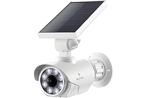 Dummy Camera with Solar Lights | Fake Security Camera with Flashing LED...