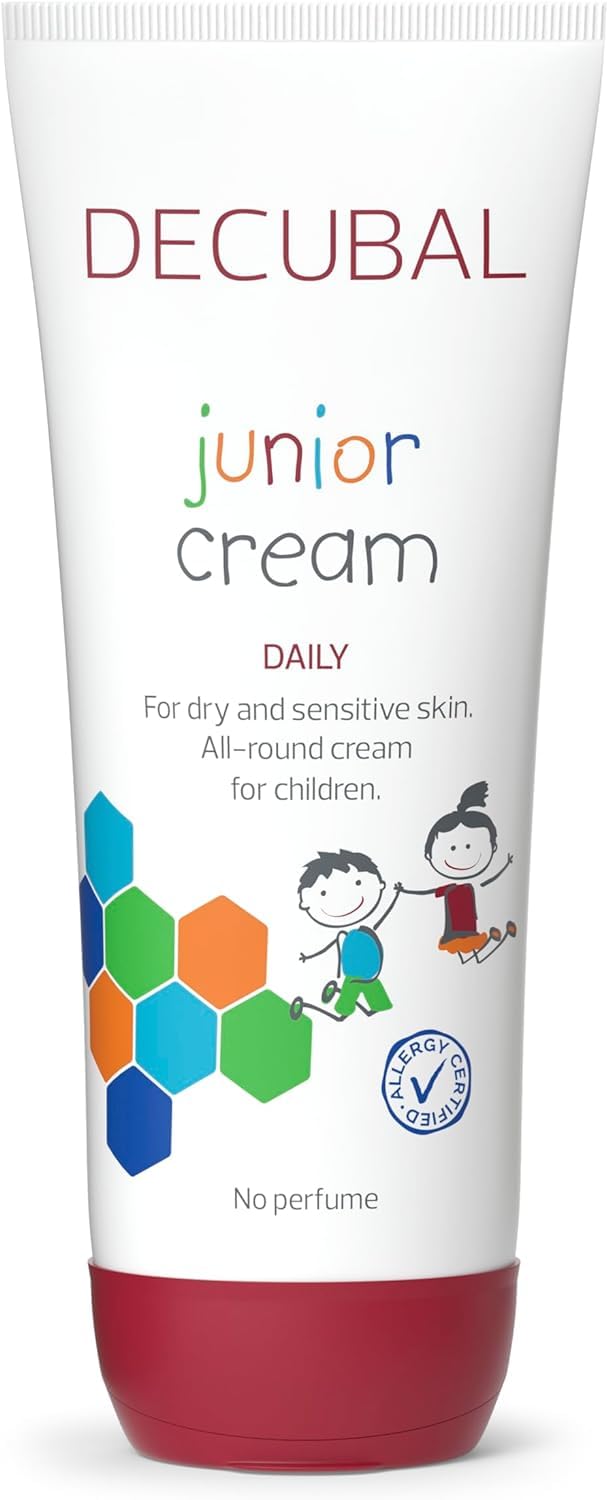 Decubal Crema Junior | Crema Hidratante Diaria para Niños con Piel Seca y Sensible | Crema con Vitamina E para Mantener una Piel Hidratada | 200 ml