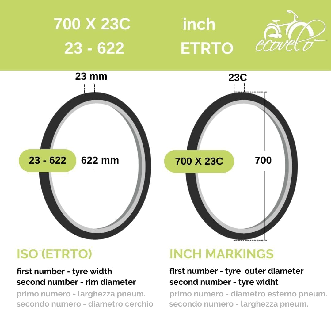 2 COPERTONCINI COLORATI 700X23C (23-622) + CAMERE VALVOLA PRESTA PNEUMATICI SLICK FIXED PER BICICLETTA DA CORSA GOMME STRADA ROAD