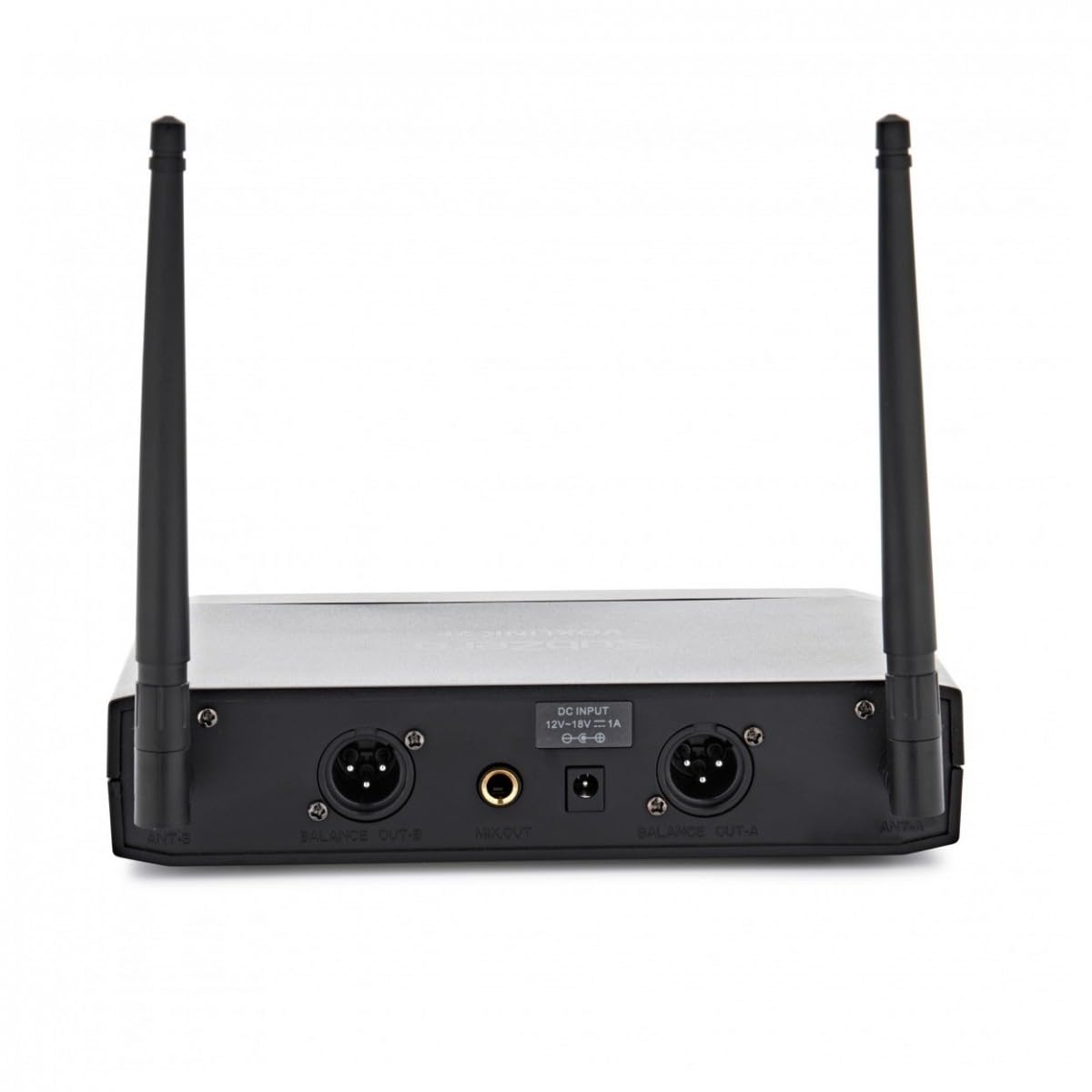 SubZero Sistema microfonico wireless con 2 microfoni | Per cantanti, presentatori e artisti, supporta due esecutori, frequenza fissa UHF, portata fino a 50m
