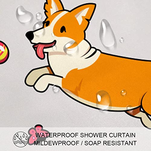Rideau de douche imperméable Corgi aux finitions renforcées - 4