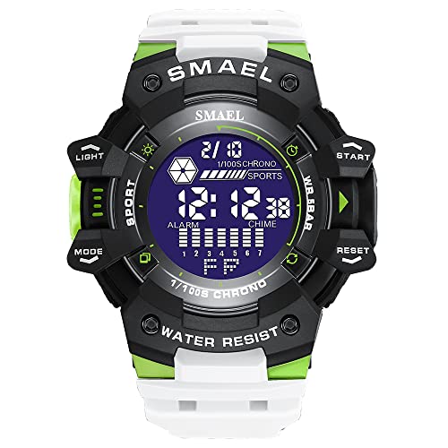 Orologio da uomo: si rivolge agli uomini, soprattutto a coloro che amano fare sport, resistente agli urti, cronometro, modalità orario militare 24 ore su 24 e funzioni di retroilluminazione a LED lo rendono perfetto per tutti i tipi di sport e l'uso quotidiano