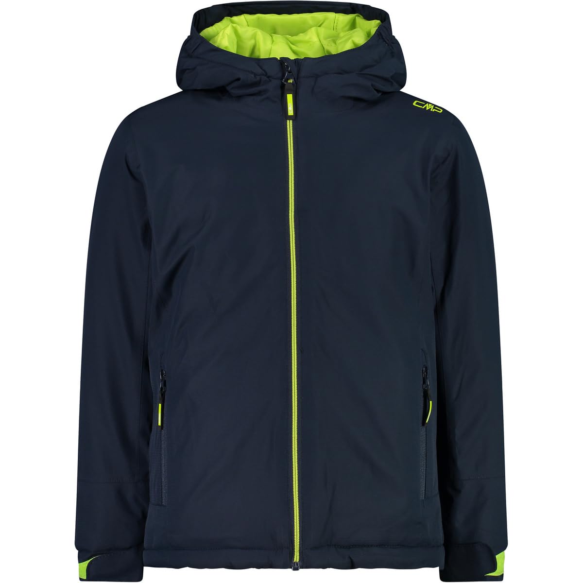 CMP - Chaqueta infantil con capucha fija, Azul negro, 164