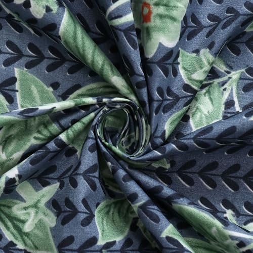 Image of IVAZA Turkish Cotton 280 TC Super Soft Warm Bedsheet Set for Single Size Bed, Durable bedsheet with 1 Pillow Cover Mid Night Blue