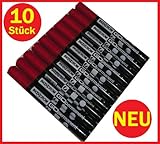 Stärke 1-3 mm 10er Set INOXCROM Permanentmarker Go Permanent Marker ROT fein 1-3mm nachfüllbar