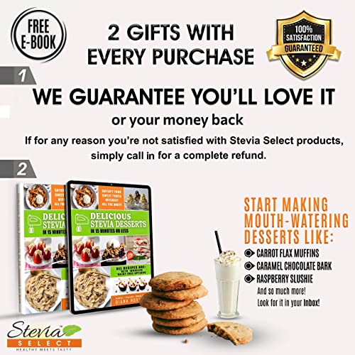 Stevia Select Pure Organic Stevia Powder & Stevia Liquid Bundle 2 Pack - Stevia Liquid 2 Oz. #TOP7