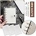 DY.2ten A7 Binder Notebook Refills - 270 Pages Graph Paper + 2 Zipper Binder Pockets + 5 Dividers + Ruler