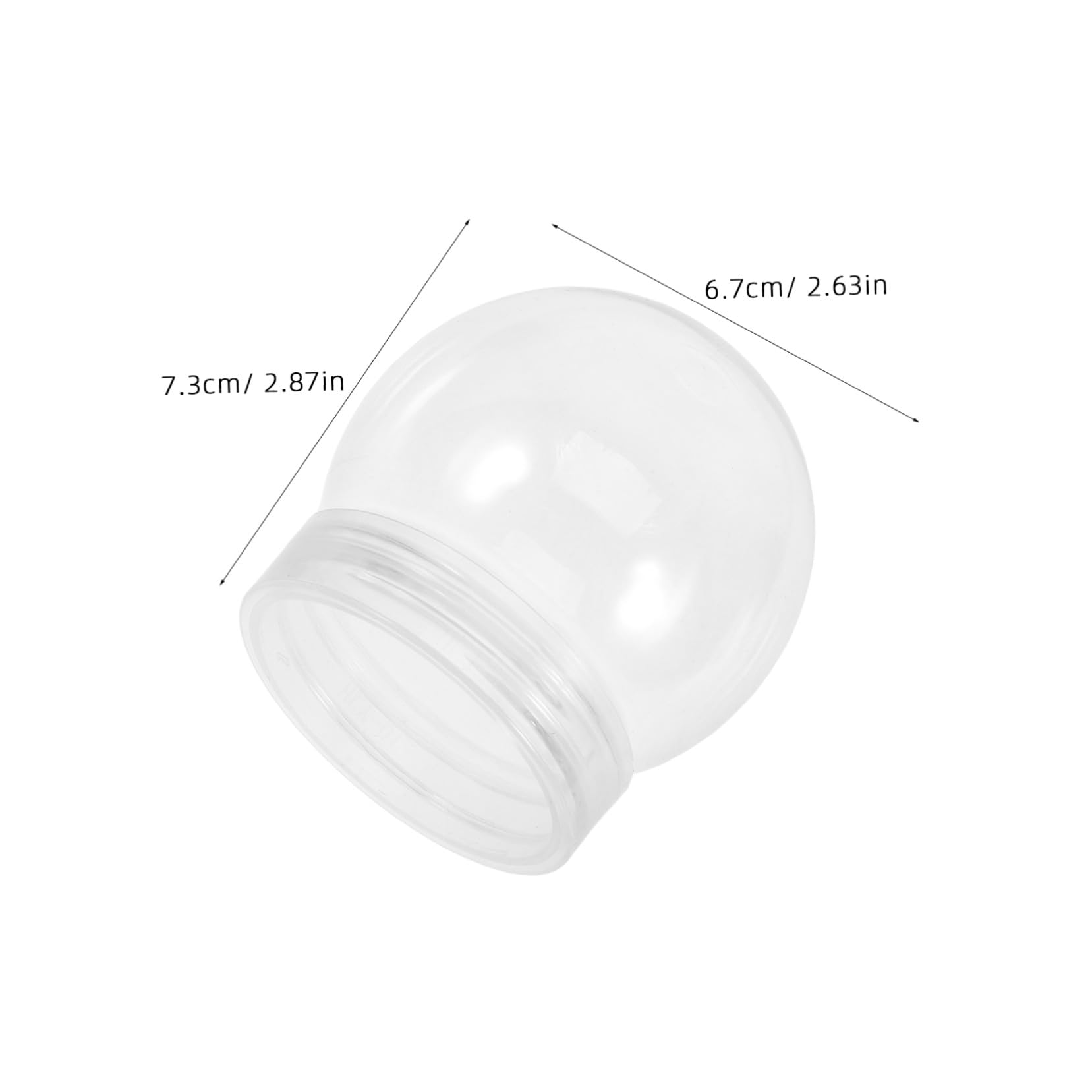 Ipetboom 24 Piezas Bolas de Agua Transparentes de Plástico para Manualidades DIY Artificial de Agua Redondo de Accesorio para Decoración Navideña Material Práctico y Duradero para Proyectos