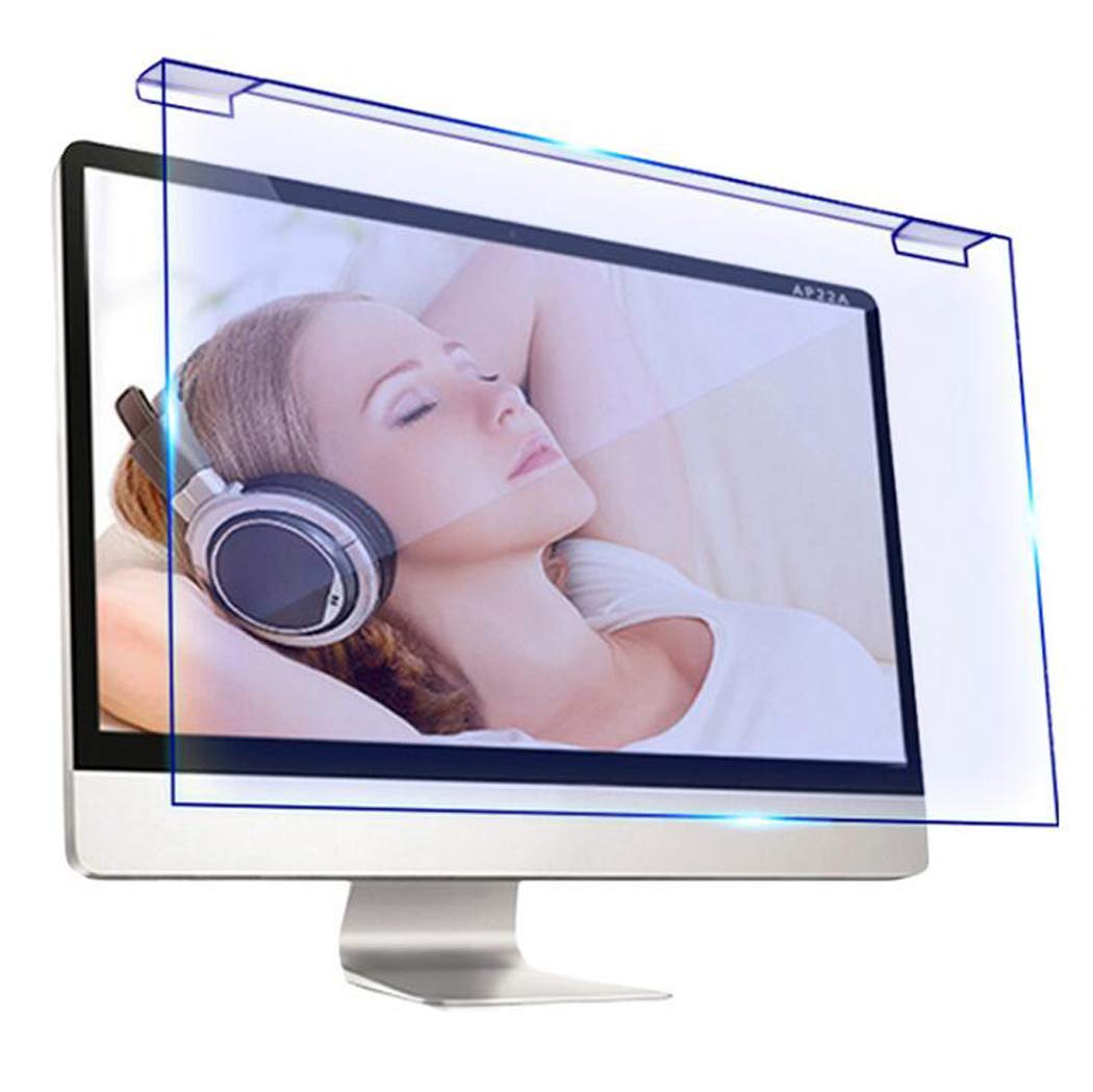 Antyniebieskie światło folia ochronna na ekran komputera antyodblaskowy filtr folia ochrona oczu osłona ekranu telewizora do LCD, LED, OLED i QLED HDTV, 22"/510 mm * 33 mm