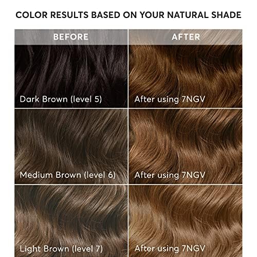 Image of Madison Reed Radiant Hair Color Kit - 7NGV Light Golden Brown (Lucca Brown), Permanent Hair Dye, Dimensional Gray Hair Blending | PPD-Free & Ammonia-Free, 2 Pack