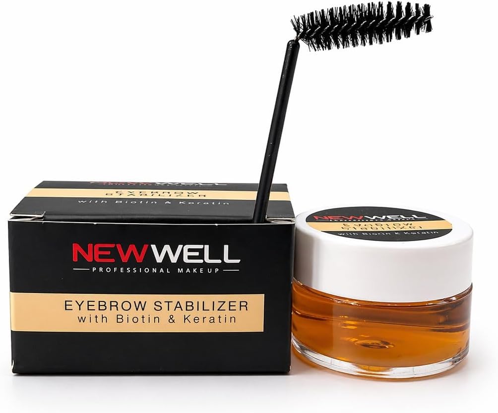 New Well Eyebrow Stabilizer Kaş Sabitleyici Jel, Biotin & Keratin İçerikli, Şeffaf Formül, 15 g
