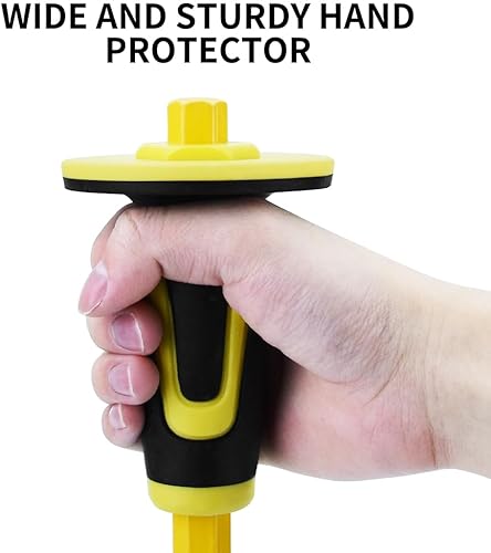 Miniatura 4 de Kit de equipo de selección de rocas de geología, martillo de 21 onzas, 1 cincel de masón, juego de herramientas para acosar, minería de oro y