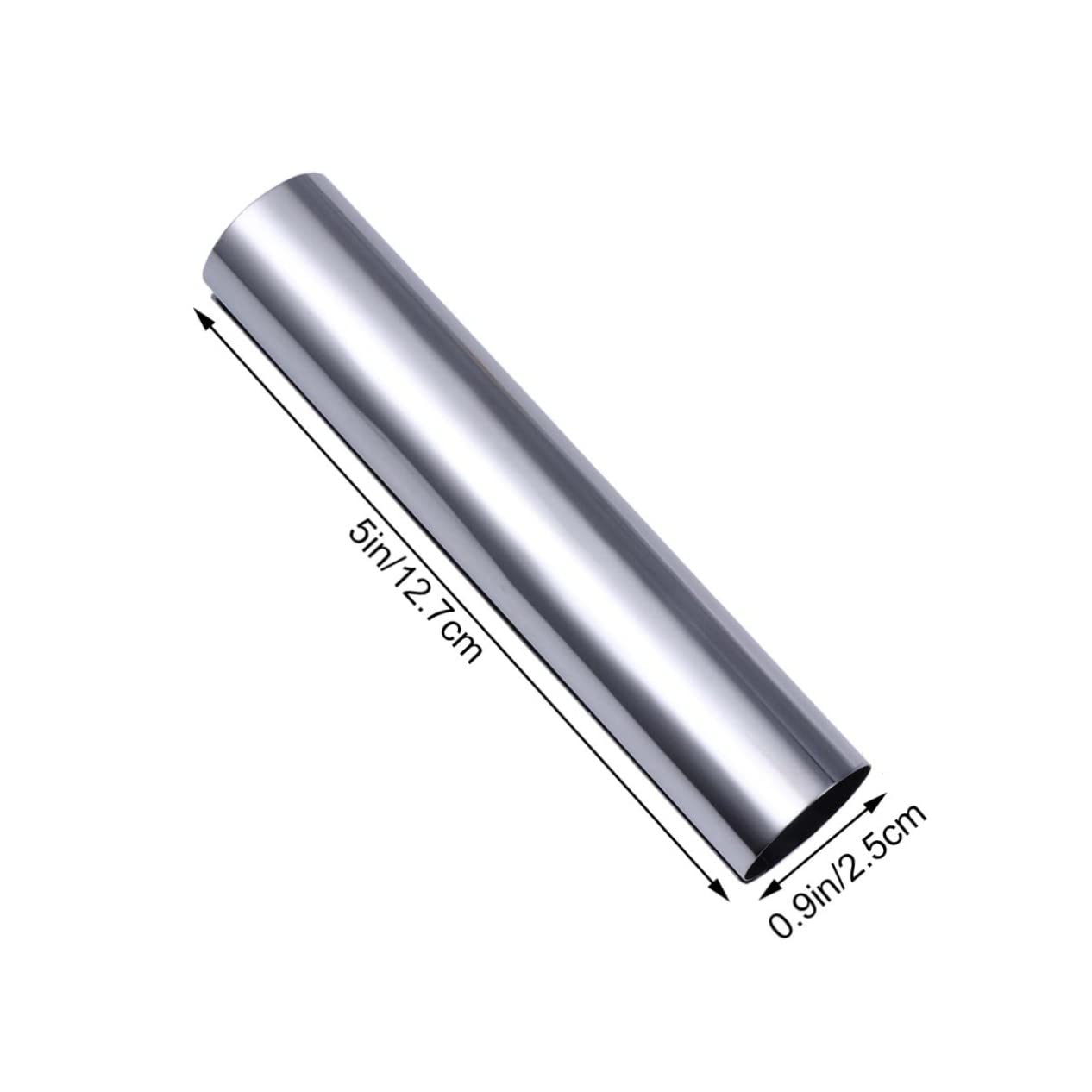 Cabilock 6Pcs Stainless Steel Cannoli Tube Cylindrical Bakeware Forms for Pastry Croissants Desserts Reusable Easy to Clean Baking Tools for Oven Use