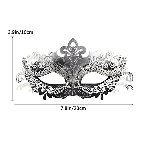 Image of Coddsmz Couple Masquerade Mask Set - Venetian & Mardi Gras Mask for Women & Men