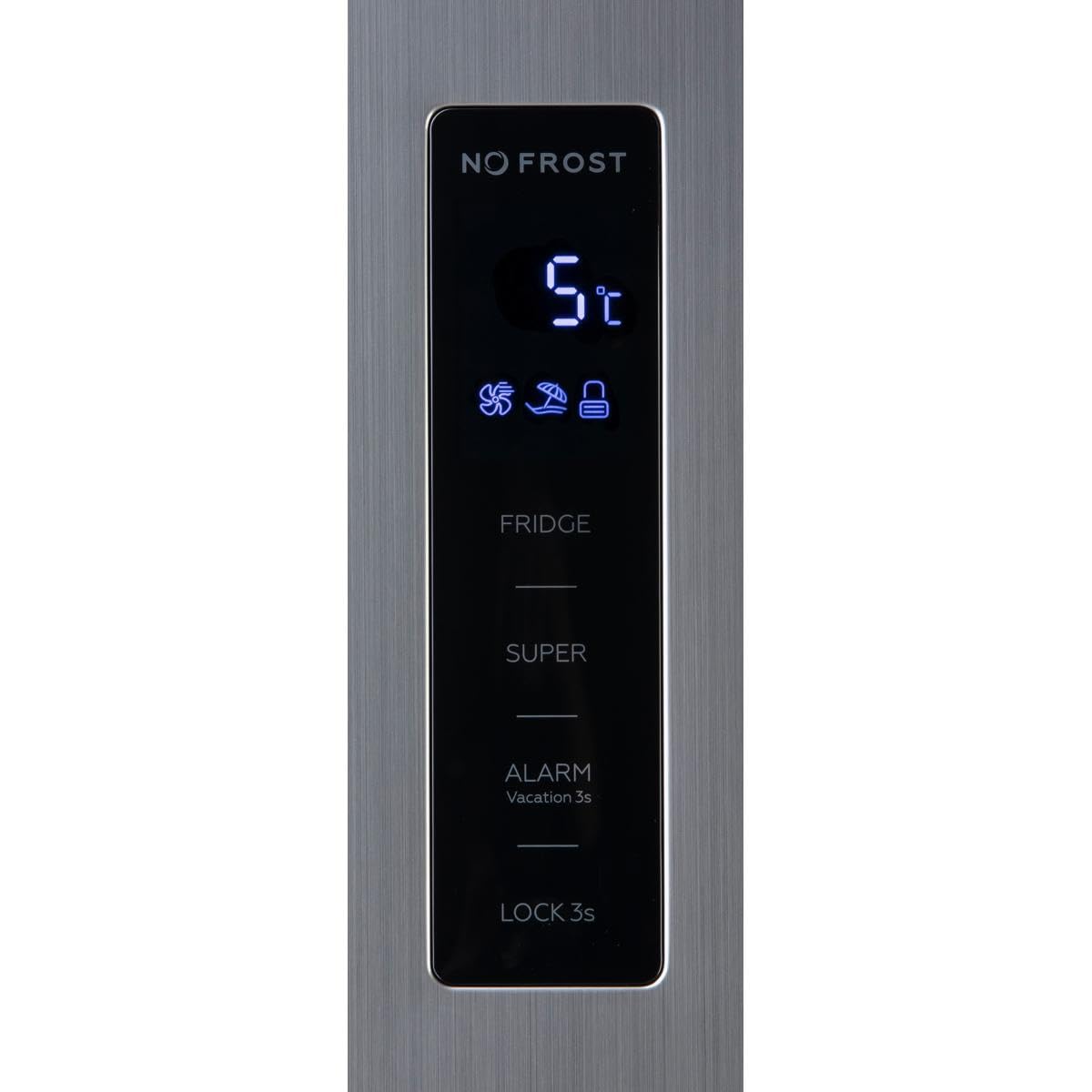 Domo DO991K Standkühlschrank, 359 L, 60cm breit, XL Fresh Zone, INOX-Look