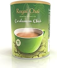 Royal Chai | Cardamom Sweetened Tub | 400 g (Pack of 1) | Premium Instant Chai | Makes 20 cups