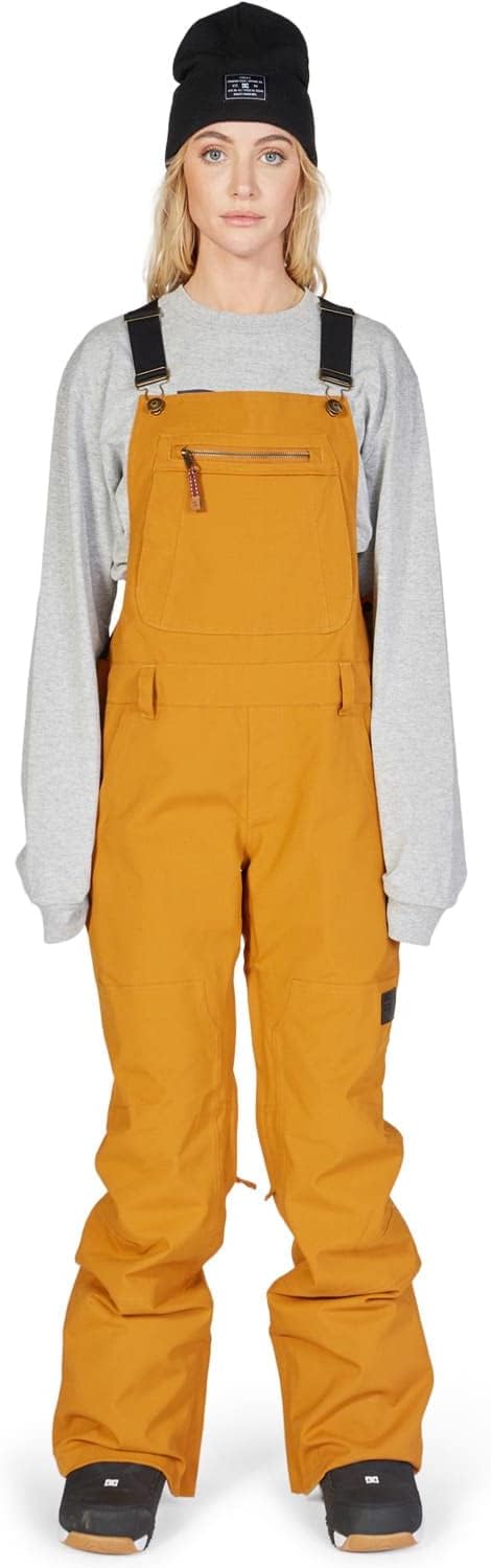 DC Crusade Bib Womens Snowboard Pants Cathay Spice Sz XS